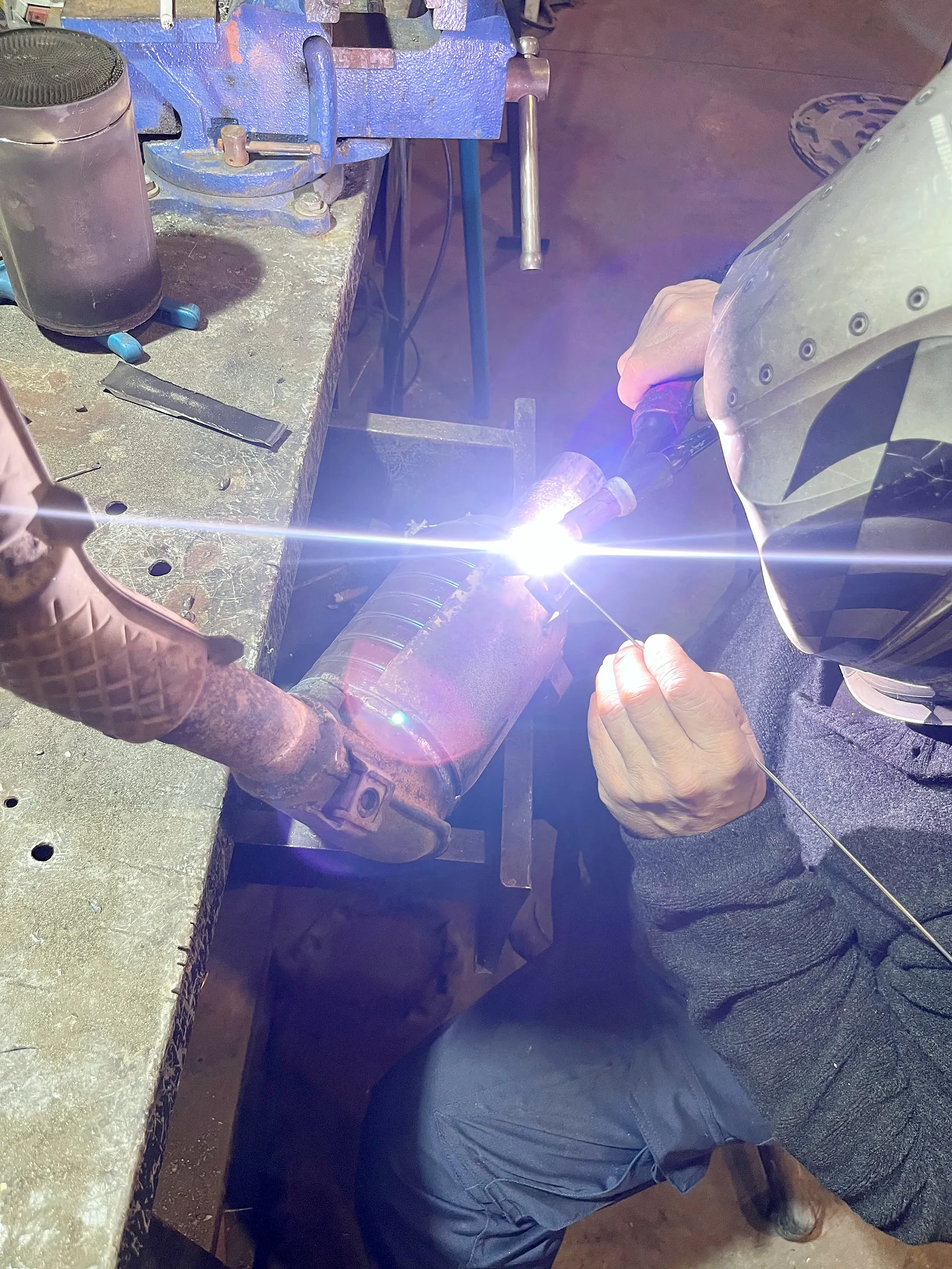 Soldadura TIG en el taller